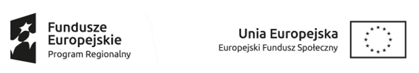 logo Funduszy Europejskicj i logo Europejskiego Funduszu Społecznego